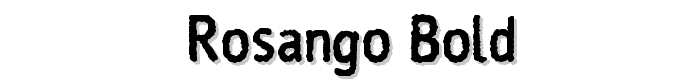 Rosango Bold font